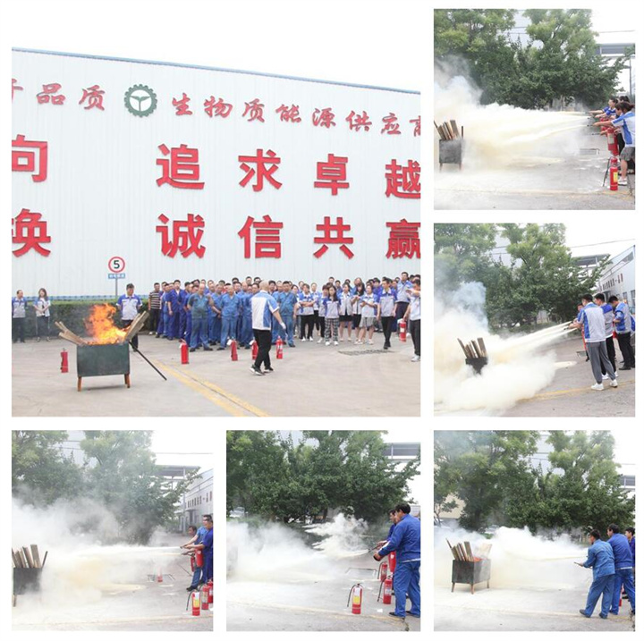 隨后，集團(tuán)消防安全員為廣大職工講解滅火器和消防水槍的使用方法，并現(xiàn)場(chǎng)演示。廣大員工積極參與到教學(xué)演練當(dāng)中，進(jìn)一步鞏固消防培訓(xùn)知識(shí)。