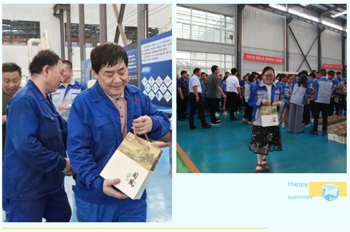 隨著炎炎夏日的來臨，近期氣溫逐步攀升，為切實做好夏季防暑降溫工作，保障員工的身體健康，7月17日下午，山東金格瑞開展“您戰(zhàn)高溫助振興 我送清涼鼓干勁”--夏送清涼主題活動，給所有的員工送上了防暑降溫茶，用愛心給這個炎夏降溫。.jpg